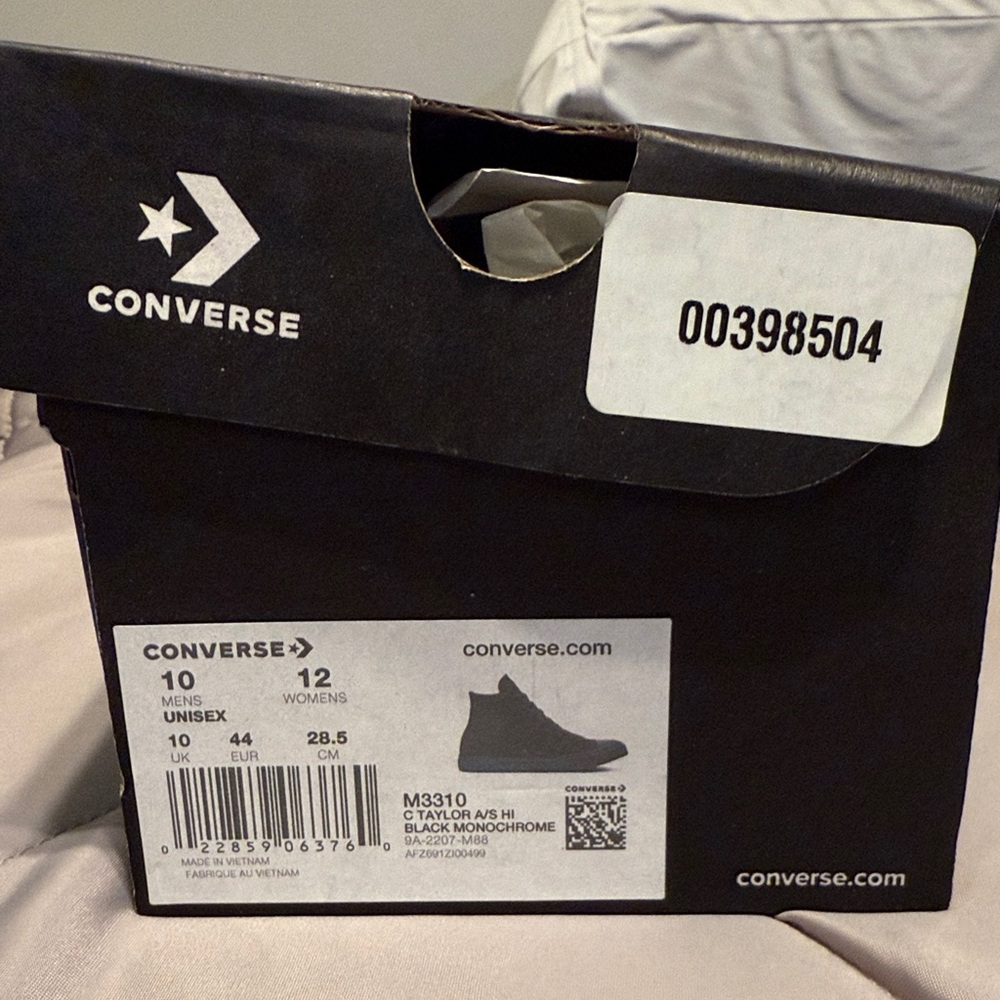 Converse Black Monochrome High Tops